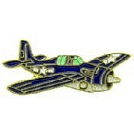 Fighter Wwii Aircraft - Metal Lapel Pin - Aircraft Pin - WWII Air Force/ Navy Fighter - F-4F Wildcat 1-1/2