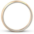 thumbnail image 3 of Pompeii 6MM 14k White & Yellow Gold Two Tone Brushed Wedding Band Mens Beveled Ring (,), 3 of 3