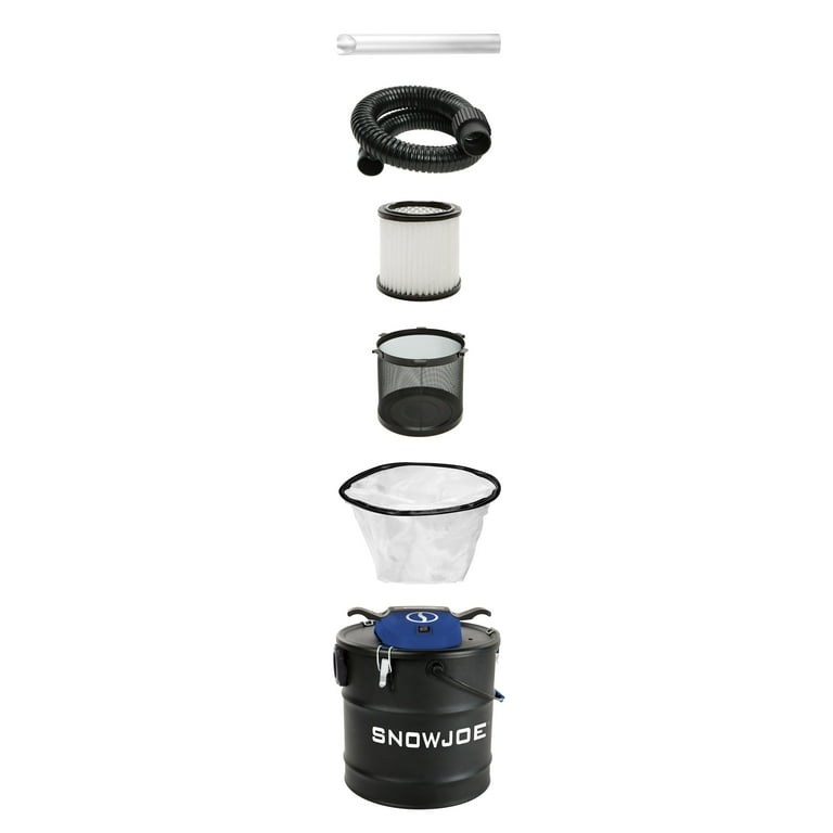 Snow Joe 4.8 Gallon Bagless Ash Vacuum Cleaner, Metal