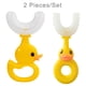 thumbnail image 4 of Cepillos de dientes en forma de U niños pequeños 360 grados de limpieza cepillos con mango de suministros para la salud de la boca para el paquete de baño de 2 Inevent CE011408-00, 4 of 7