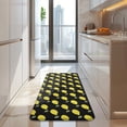 thumbnail image 4 of Yellow Lemon Fruits Black Pattern Kitchen Rug Mat,Kitchen Runner Rugs Non Skid Washable,Decorative Kitchen Floor Mats for Kitchen,Sink,Laundry,17"x47.2", 4 of 7