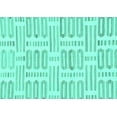 thumbnail image 1 of Ahgly Company Indoor Rectangle Solid Turquoise Blue Modern Area Rugs, 8' x 10', 1 of 4