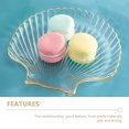 thumbnail image 3 of Miangastore 1pc Creative Glass Dish Breakfast Plate Shell Shape Plate Fruit Salad Plate, 3 of 9