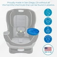thumbnail image 2 of My Travel Tray Round, USA made. Easily convert your existing cup holder to a TRAY and CUP HOLDER for use in a Car Seat, Booster, Stroller, Golf Cart and anywhere You have a cup holder! (Blue), 2 of 9