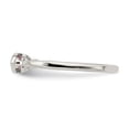 thumbnail image 4 of Sterling Silver Rhod-pltd Polished Pink Tourmaline/ White Topaz Ring QR7065OCT, 4 of 6