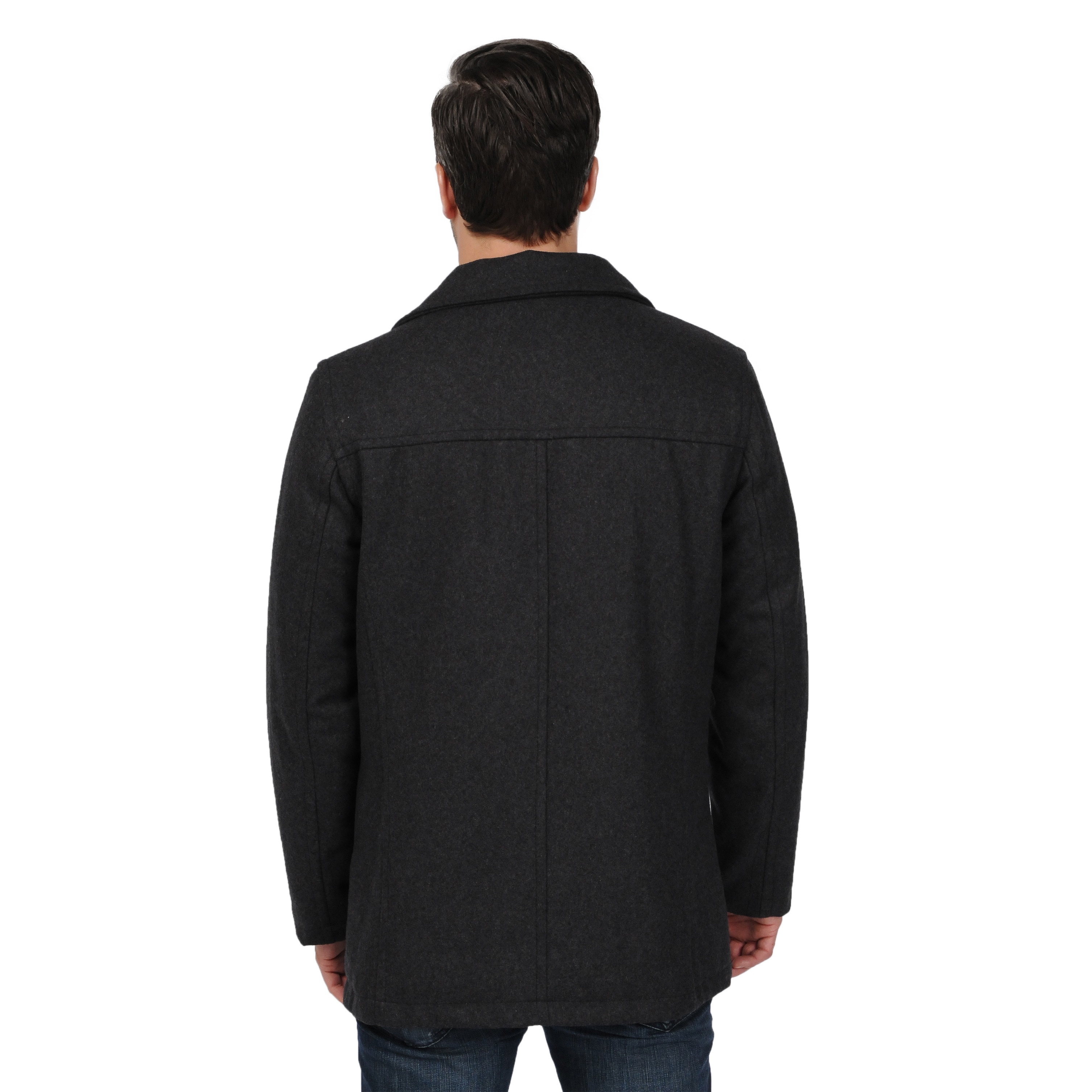 Faux Wool Peacoat