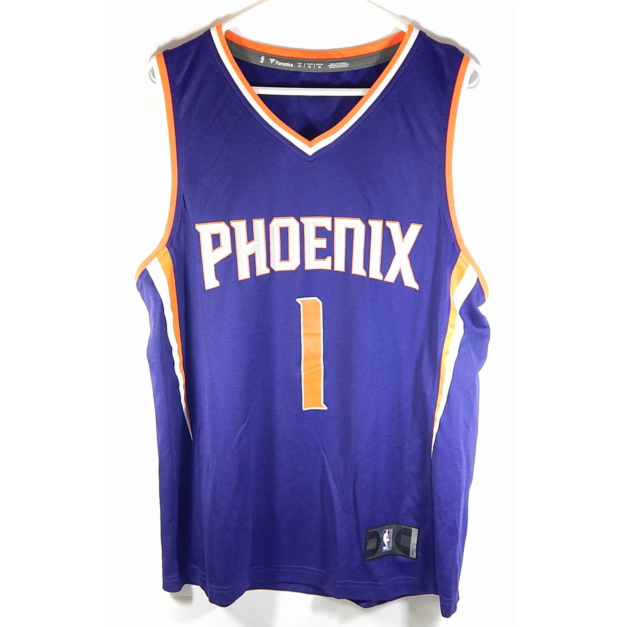 Devin Booker #1 Phoenix Suns Fanatics Fast Break NBA Jersey Purple New Large