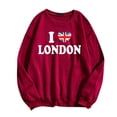 thumbnail image 3 of TINZ Chandail en Molleton de Sport Décontracté à Manches Longues et Col Rond pour Femmes, Style Britannique à la Mode, Imprimé de Lettres (2) Veste Ajustée avec Capuche, Manteau à Fermeture Éclair pour Femmes, Chandail à Capuchon à Fermeture Éclair pour Femmes, 3 of 3