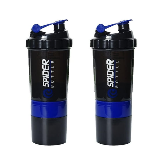 Protein Shaker Bottles for Protein Mixes With Shake Ball,Dish washer Safe Blender Shaker Bottles-blue