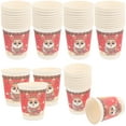thumbnail image 5 of EXHUMKY Party Supplies Multi-Color Disposable Paper Cups 100 Count Safe and for Events, 5 of 6
