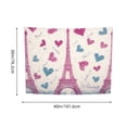 thumbnail image 3 of FCXZI Eiffel Tower Hearts Print Tapestry Wall Hanging for Home Decor 40*30in, 3 of 6