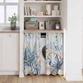thumbnail image 6 of Blue Eucalyptus Coastal Kitchen Curtains 54 Inch Length, Beach Starfish Shell Nautical Ombre Tiers Curtains for Bathroom Bedroom Cafe, Light Filtering Small Window Treatment Drapes 2 Panels 42"Wx54"L, 6 of 8