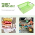 thumbnail image 3 of unbranded Toys Bin Toy Storage Basket Portable Basket Child Baby 32X21X10CM Green, 3 of 8