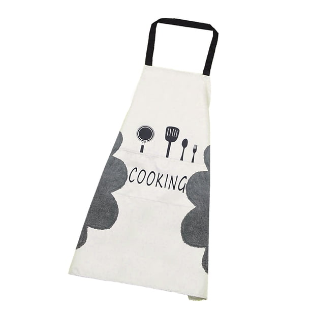Toystoory Delantal de cocina impermeable a prueba de aceite para mujer, babero de cocina ajustable para el hogar con bolsillo, herramienta de limpieza Herramientas y accesorios para hornear Gris Toystoory HA003509-02