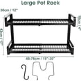 thumbnail image 7 of 19"- 30" Expandable Hanging Pot Rack, 7 of 7