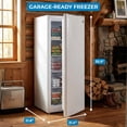 thumbnail image 6 of Kenmore 6 Cu Ft Convertible Upright Freezer/Refrigerator, Garage Ready with Adjustable Temperature Control for Food and Meat Storage in Kitchen, Basement or Utility Room, White, 6 of 7