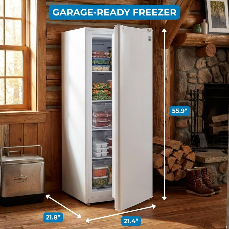 Kenmore 6 Cu Ft Convertible Upright Freezer/Refrigerator, Garage