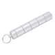 thumbnail image 2 of Mini pastillero portátil, estuche impermeable para botella de medicina, soporte para medicamentos con llavero (6 cajas), 2 of 11