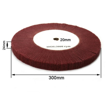 

Mingyiq 4”~12“ Nylon Fiber Flap Polishing Wheel Disc Non-Woven Abrasive Buffing 320-Grit