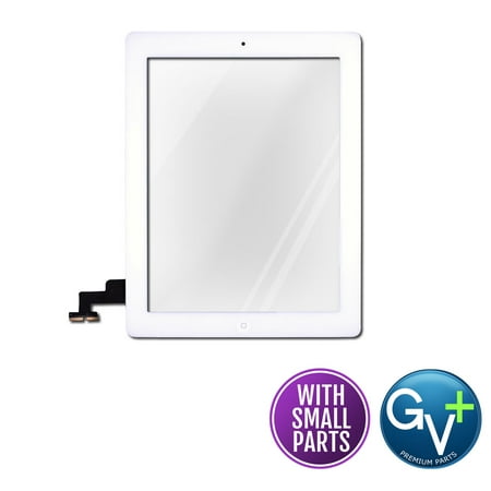 Touch Screen Digitizer for Apple iPad 2 - White - Includes Small Parts (A1395, A1397,
