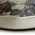 thumbnail image 2 of Decorative Grey 26"x26" (65x65 cm) Euro Size Shams, Cotton & Linen Beaded Printed Euro Shams For Sofa, Floral Pattern Modern Style - Rada, 2 of 3