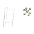 thumbnail image 1 of Mesita De Noche Minimalista De Acrílico Transparente Con Figura De Esfera De Burbujas, Mesita De Noche Moderna, Mesa Auxiliar, Escultura Decorativa Para Sala De Estar, Hogar, Oficina, Dormitorio, 1 of 8
