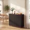 thumbnail image 4 of ELLEGNT Buffet Cabinet with Push‑to‑Open Doors – Sideboard Storage and Drawer for Kitchen, Black, 4 of 10