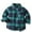 Green, variant on Alkepwun Baby Girls Boys Flannel Shirts Toddler Infant Plaid Shirt Tops Soft Lightweight Kids Button Down Long Sleeve Shirt with Pocket 3M-5Y
