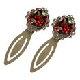 thumbnail image 2 of Cherry Vintage Copper-Colored Lace Bookmarks: Stainless Steel Reading Accessories, Gifts for Book Lovers - Set of 2, 2 of 5