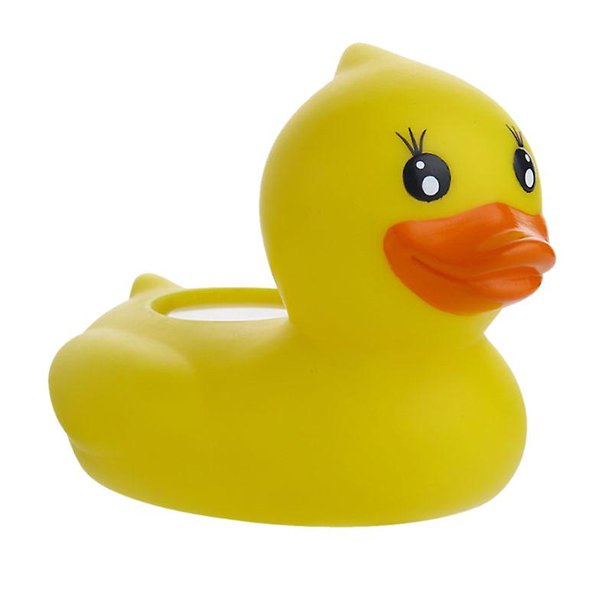 Baño de niños de dibujos animados pequeño termómetro de pato flotante boya fácil de leer, herramienta de prueba de temperatura del agua para bañera de hidromasaje Jumbo Swimmin, amarillo Feliz Sencillez