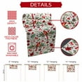 thumbnail image 6 of Burlap Table Runner 72 Inches Long,Christmas Cardinals Bird Pine Berries Non-Slip Kitchen Table Runners for Dining Room Everyday Use Party Table Decorations Red White Green, 6 of 9