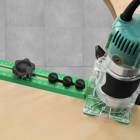 3 in 1 Router Milling Groove Bracket Aluminum Alloy Router Circle Cutter Jig Accurately Sized Router Circle Cutting Guide Adjustable Detachable Round Milling Tool for Woodworking
