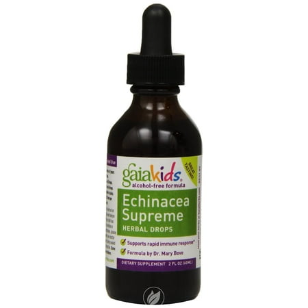 Red Ruby Echinacea - Gaia Kids Echinacea Supreme Herbal Drops, 2-Ounce Bottle