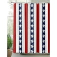thumbnail image 2 of Fsddascl Coastal Turtle Shower Curtain Set - 48" x 72" Washable Bathtub Curtain with 12 Hooks, Red Stripe Black White Geometric Ocean Waterproof Fabric Stall Shower Curtains for Bathroom/Bathtub, 2 of 6