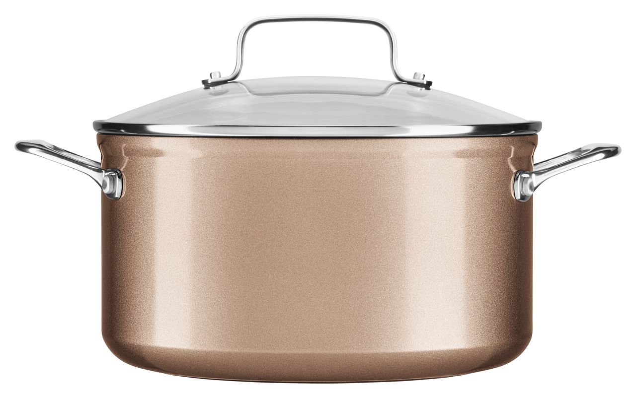 Kitchenaid Hard Anodized Nonstick 6.0Quart Low Casserole With Lid
