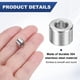 thumbnail image 2 of Uxcell 15PCS Espaciadores de Aluminio M4 4mm ID x 8mm OD x 6mm L Espaciador Metálico Redondo para Tornillos y Pernos, 2 of 6