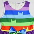 thumbnail image 4 of Girls Sleeveless Rainbow Cat Costume Bowknot Twirl Dress for Halloween, 4 of 6