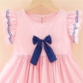 thumbnail image 4 of Auroural Girls Dresses Size 7 Girls' Dresses Children's Skirts Children's Bow Princess Dresses Girls' Flying Sleeve Dresses 7-8 Years, 4 of 7