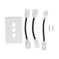 thumbnail image 1 of Port Wallplate Socket Cover,3 Ports 4K Wall Wall Panel Ports Wall Plate Precision Engineered, 1 of 14