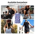 thumbnail image 7 of Xecao flower Skull starry sky Print Men's Tank Top: Sleek Sleeveless Tee for Casual Sports and Beach Occasions-X-Large, 7 of 7