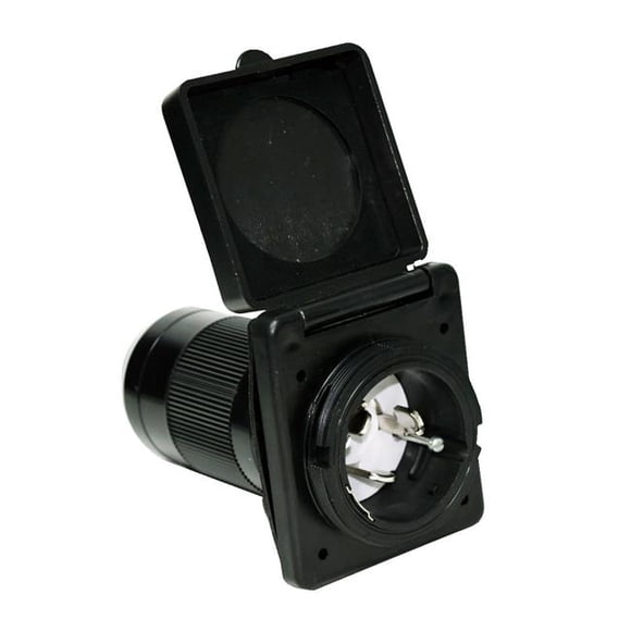 Mighty Cord 50 Amp Power Inlet, Black