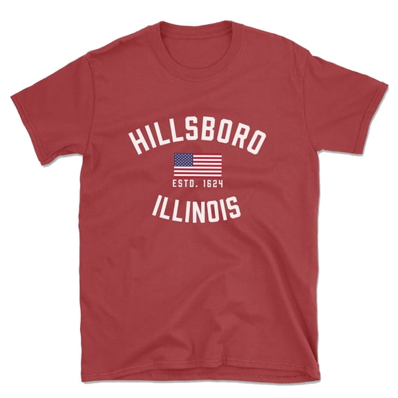 Hillsboro Illinois Patriot Men's Cotton T-Shirt