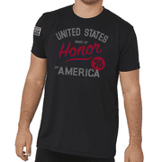 Rags of Honor Men’s Patriotic United States of America Graphic Made in USA Short Sleeve Tee