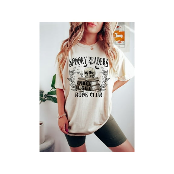 Spooky Readers Book Club T-shirt, Halloween Shirt, Spooky season Shirt, Retro Halloween Shirt, Witch Halloween Shirt, Book Shirt, Bookish 190636