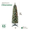 thumbnail image 4 of Home Heritage Stanley 5' Pine Artificial Christmas Tree, PreLit 150 Color Lights, 4 of 10