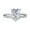 Silver-LS-home supplies, variant on Home Heart Shaped Zirconia Ring Proposal Engagement Ring Fashion Fine Jewelry Christmas