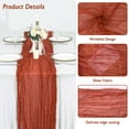 thumbnail image 3 of Mantel para queso Table Runner Fixwal, color terracota, 35 x 120 cm, paquete de 3, 3 of 8