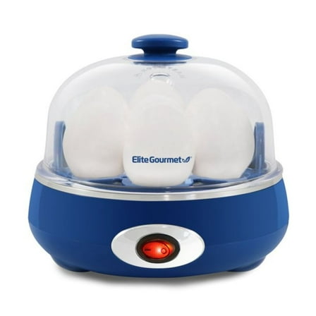 Elite Gourmet Easy Egg Cooker, Classic Blue