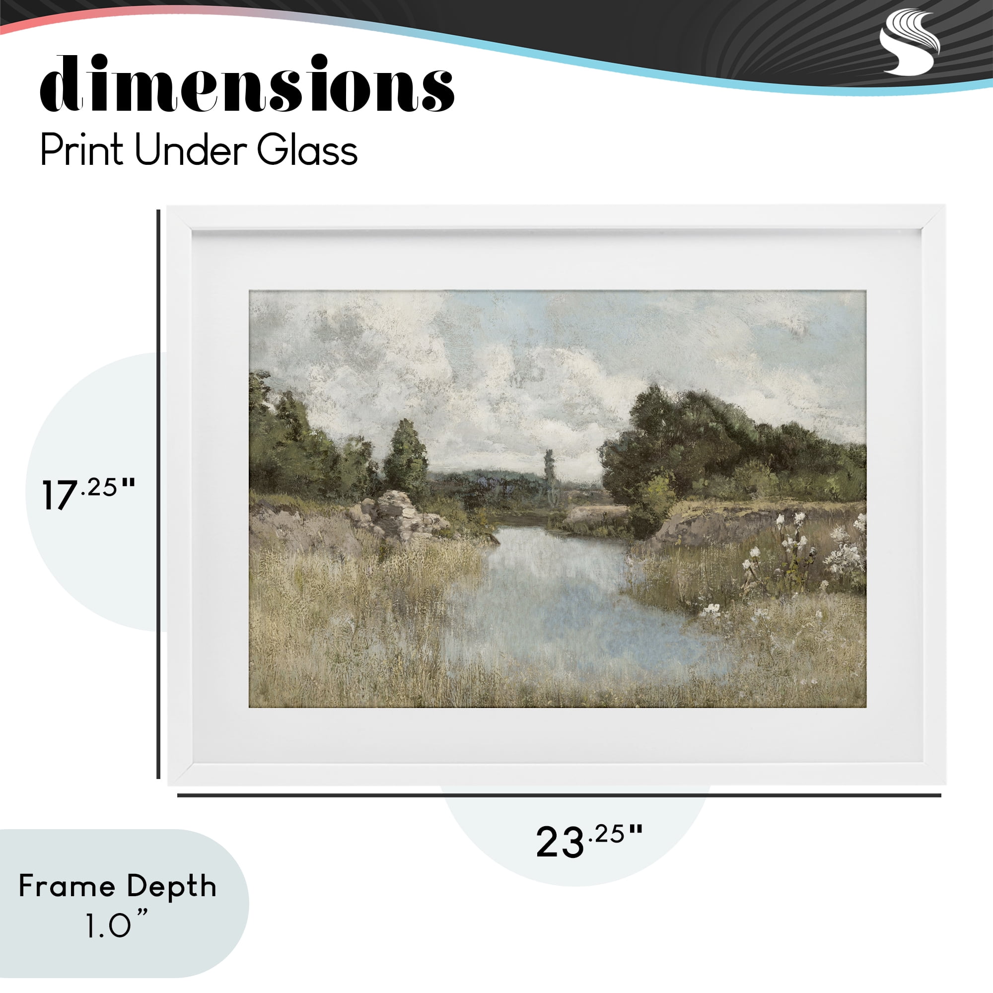 Stupell Industries Dawn At The Shore White Framed Print Under Glass, design by Christy McKee