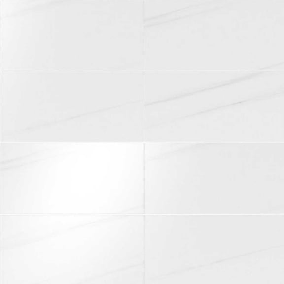 The Tile Life Piave 4" x 4" Bianco Matte Porcelain Tile Sample, 1 Piece